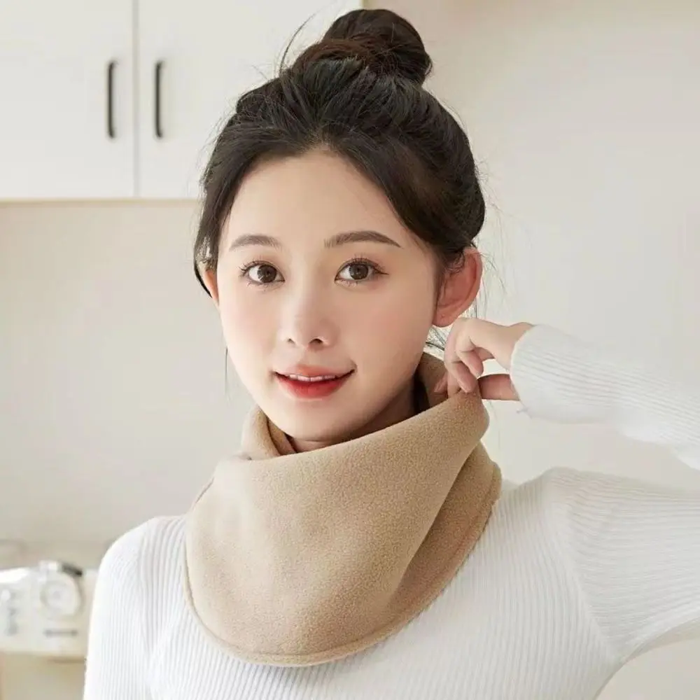 New Winter Plush Neck Scarf Soft Warm Neck Cover Plush Double Layer Neckerchief Outdoor Windproof Neck Protector Neck Warmer