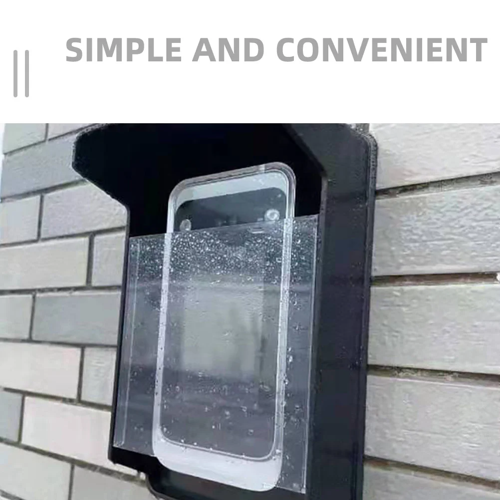 Plastic Doorbell Protector Waterproof Cover for Small Access Control Machine Household Outdoor Fingerprint Machine Door Entry