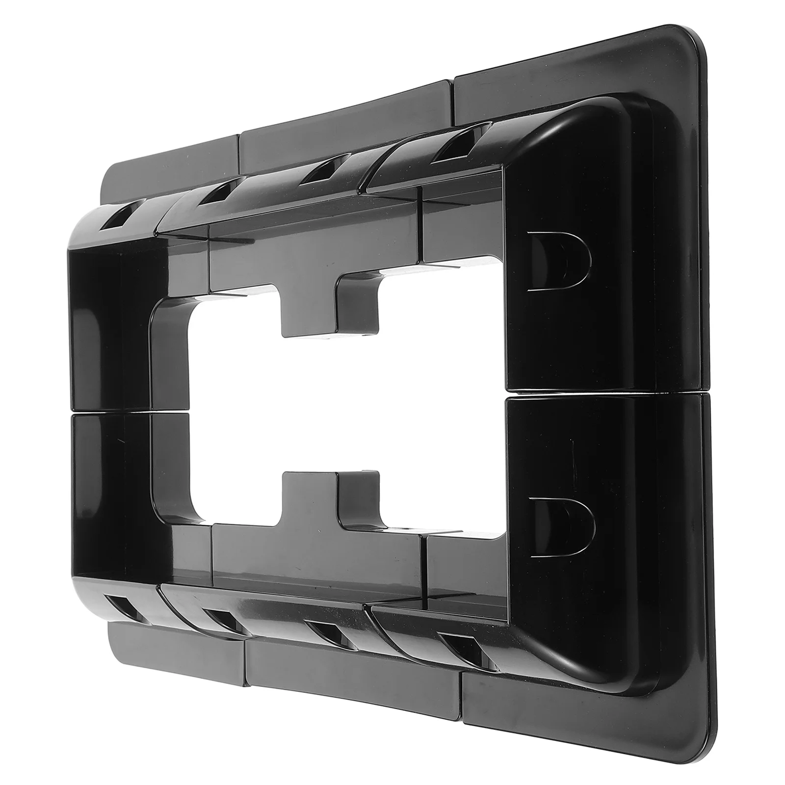 

6 Pieces Panel Mounting Brackets Kit ABS Plastic RV Solar Brackets Boat Roof Mounts Easy Installation Foldable