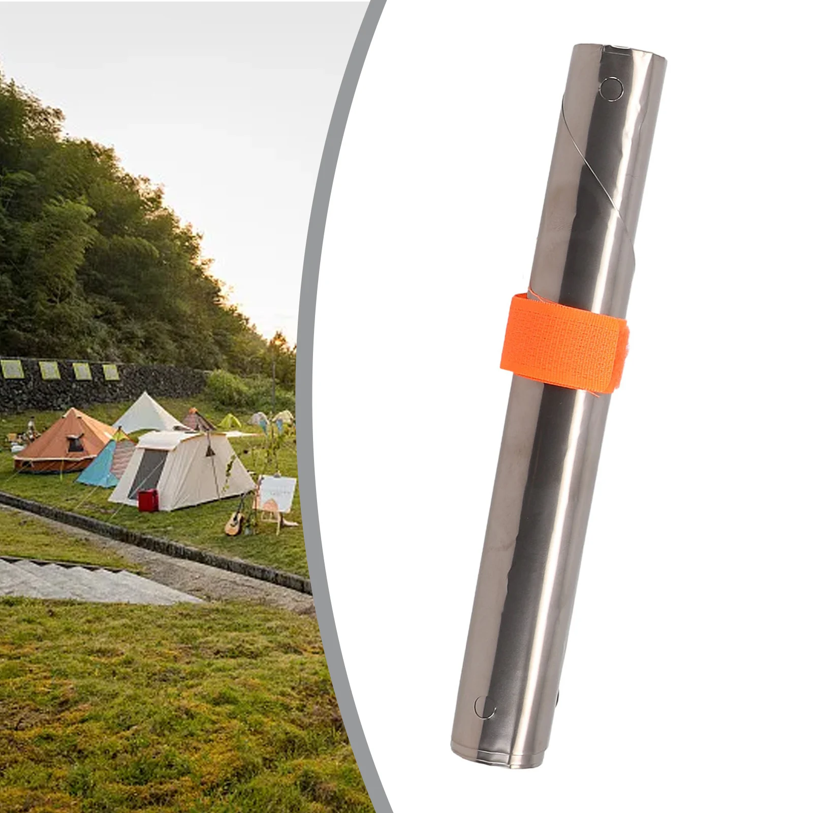 High Quality Windshield Shield Screen Adjustable Outdoor Camping Hiking 15cm/19cm 60cm Length Portable Titanium