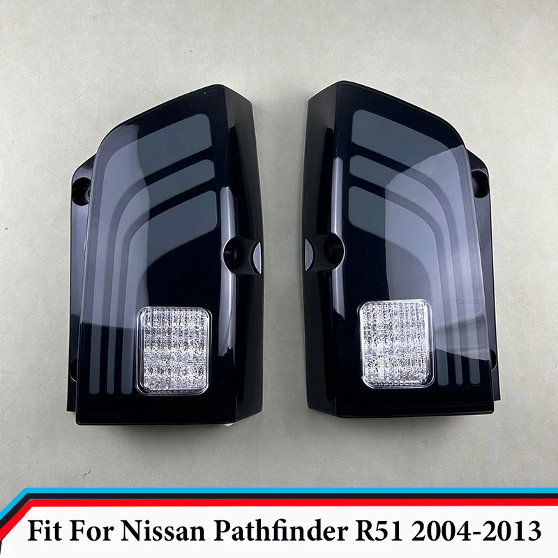 LED Smorked Rear Tail Lamps Suitable for Nissan Pathfinder R51 2004 2005 2006 - 2013 LED Brake Turn Signal Lights Brake Light