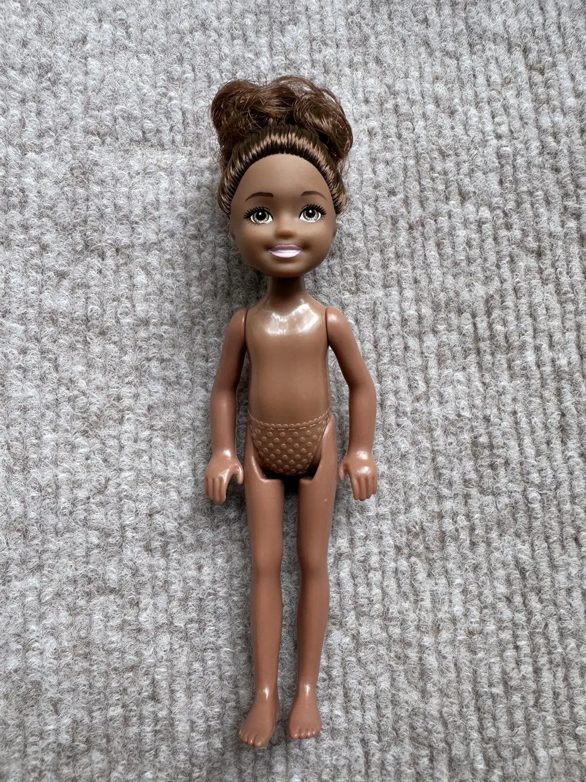 Mini Kelly de 13cm para niños y niñas, 5 pulgadas, piel ordinaria oscura, cuerpo desnudo, Bjd 1/12, juguetes para niños, regalos de cumpleaños