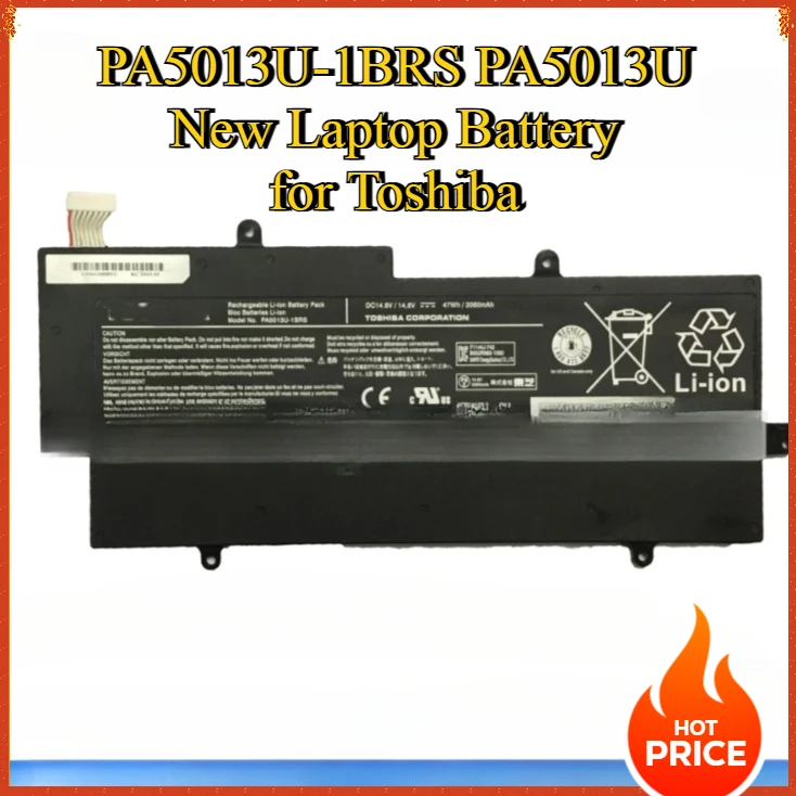 

PA5013U-1BRS PA5013U New Laptop Battery for Toshiba Portege Z830 Z835 Z930 Z935 Ultrabook PA5013 R631 R632 14.8V 47Wh 3060mAh