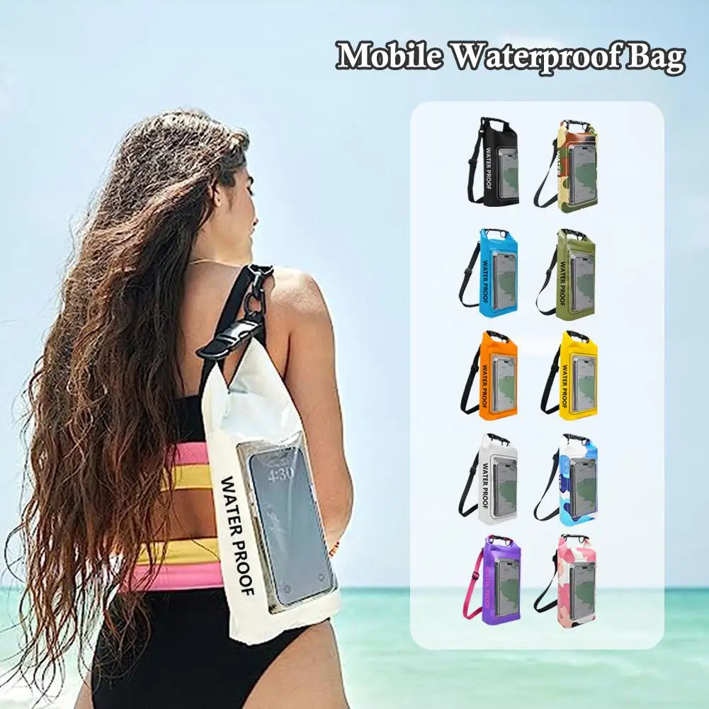 

Dry Bag Touch Screen Waterproof Bags For Trekking Drifting Rafting Surfing Kayak Outdoor Sports Bags Camping Equipment G1U1