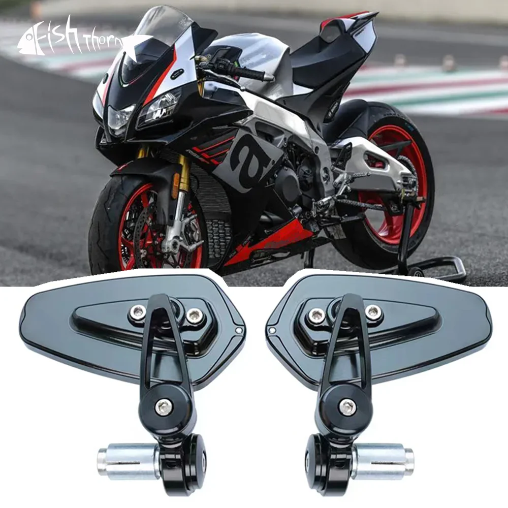 For Aprilia RSV4 RF RSV4 RR RSV4 R RS457 Tuono V4 RR Tuono V4 1100 RR 2011-2025 Motorcycle Mirror CNC Handlebar Mirror