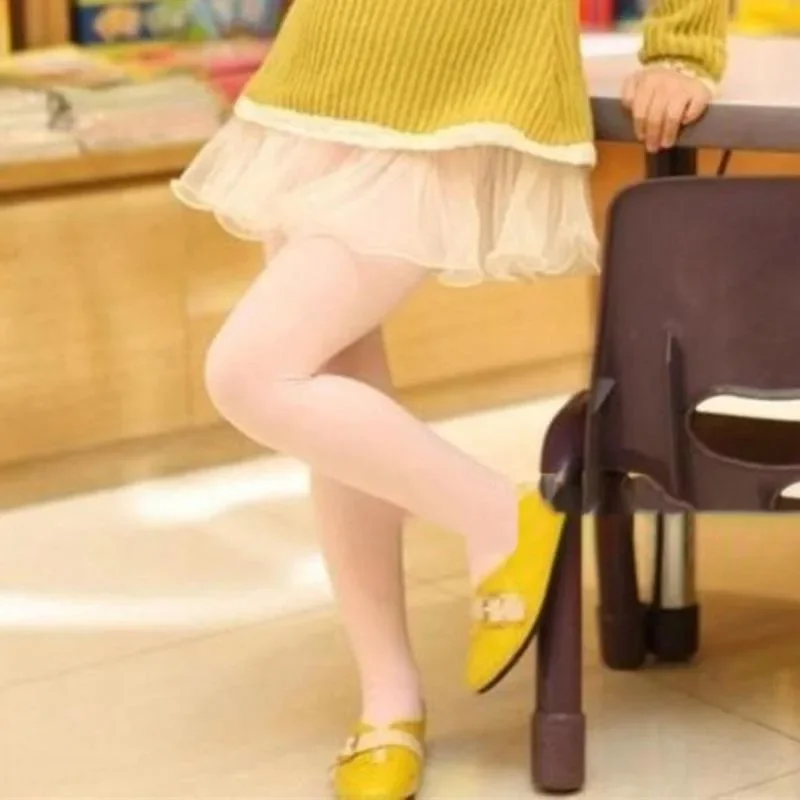 Summer Spring Candy Color Kids Girls Pantyhose Ballet Dance Tights for Infant Child Stocking Velvet Solid White Autumn Pantyhose