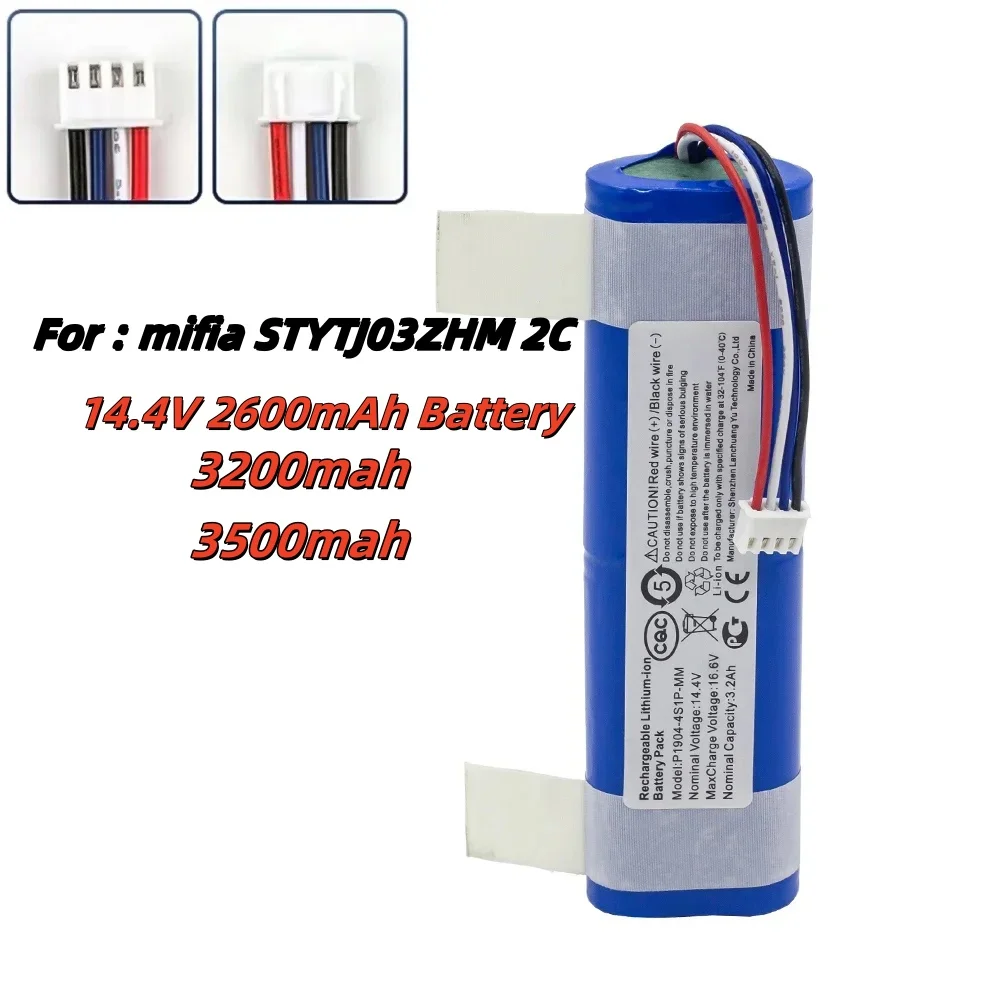 . For Xiaomi Mi Robot Vacuum Mop 2 XMSTJQR2C STYTJ03ZHM 2C  new Accessories Replacement Batteries14.4V 2600mAh Battery Pack