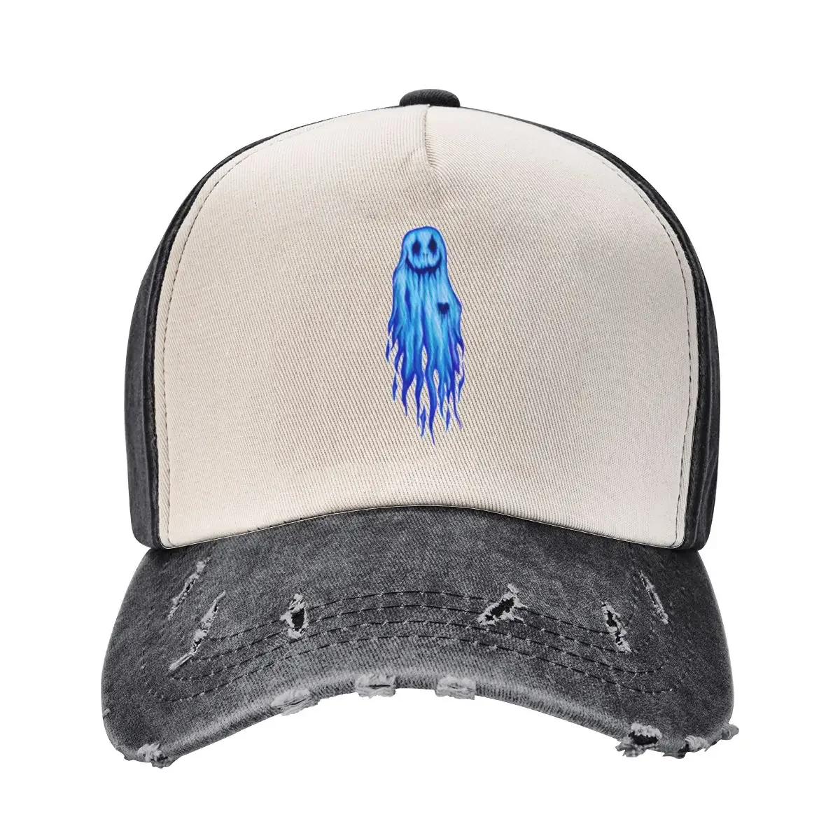

The Happy Blue Ghost Baseball Cap Hip Hop Luxury Cap Anime Mens Hats Women's