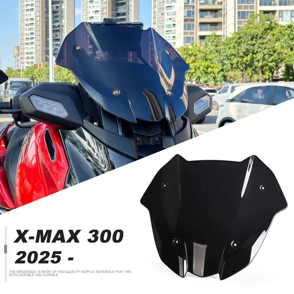 

For Yamaha X-MAX 300 XMAX 300 X-MAX300 2025 2026 Motorcycle Accessories Windshield Windscreen Screen Visor Kit Wind Deflectors