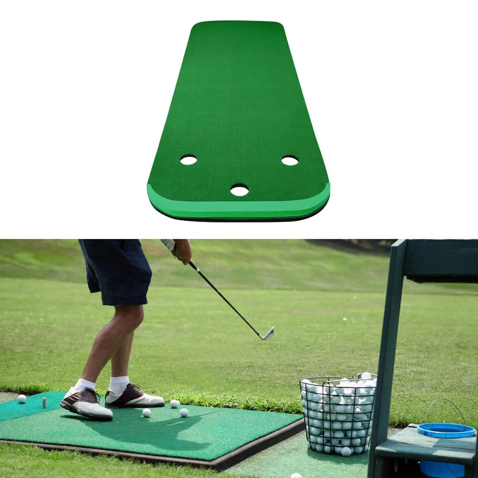 

Golf Putting Mat Lightweight Golf Practice Mat for Indoor Office Garden