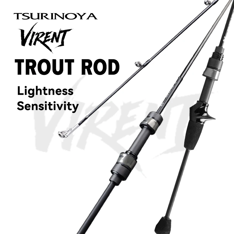 

TSURINOYA Trout Fishing Rod S702L Weight 72g VIRENT 2.10m L Action RF SIC Guide Tubualr Tip bfs rod Spinning Casting Carbon Rod