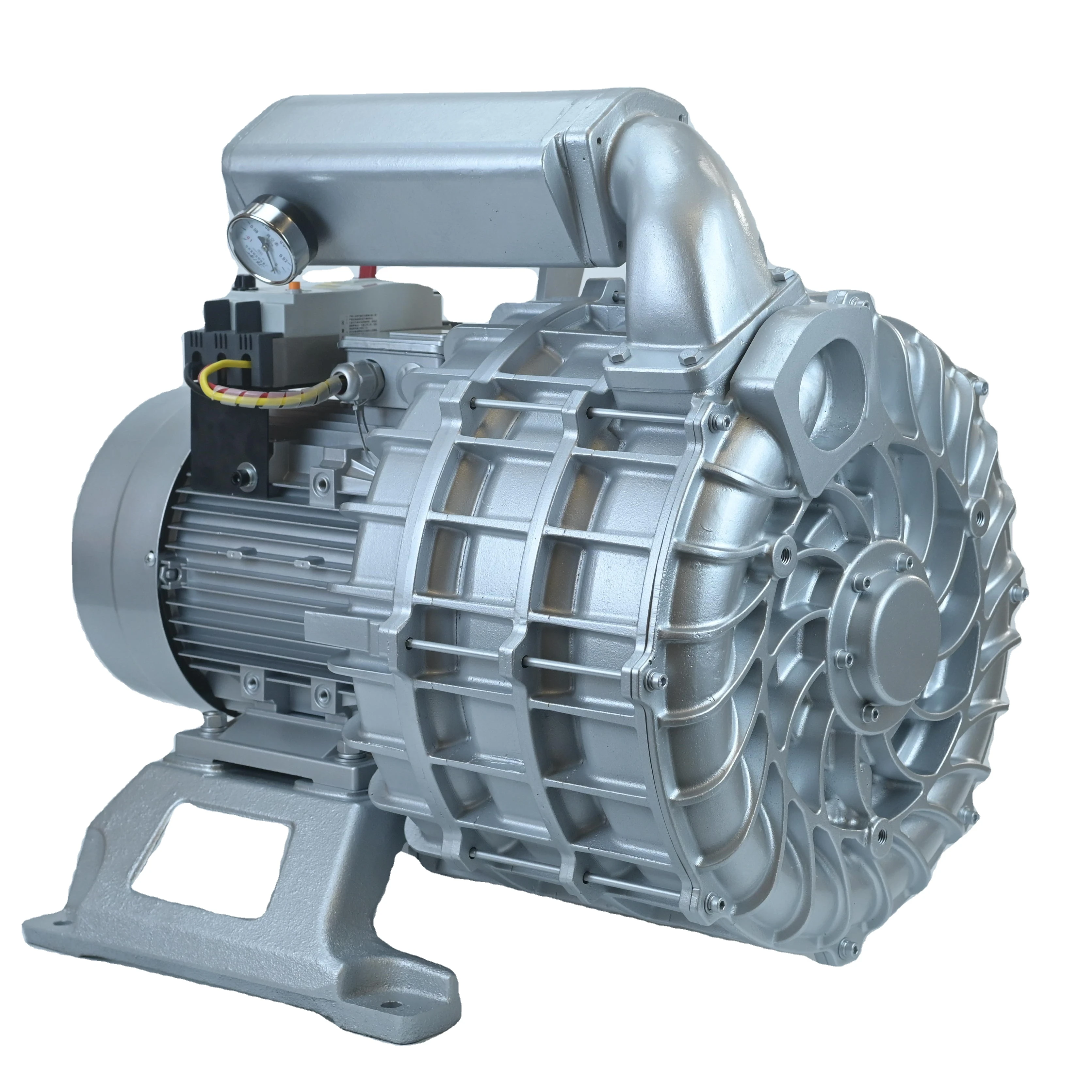 

Industrial High Vacuum Up To -800mbar Air Blower Regenerative Vortex Air Blower Side Channel Blower For CNC Router