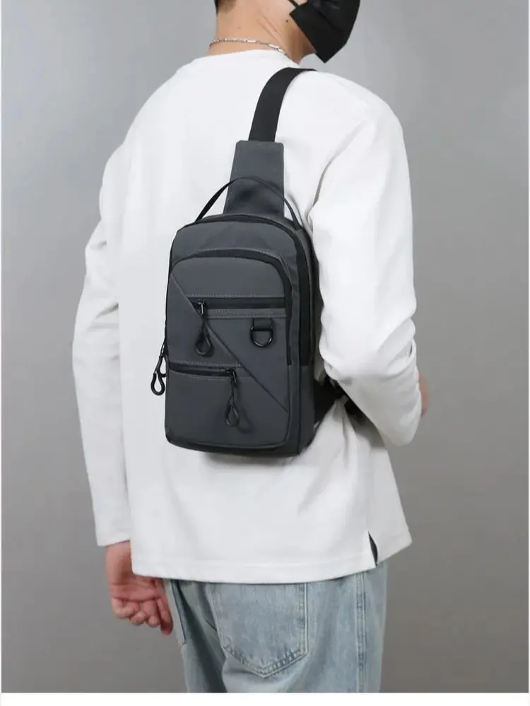 AliExpress NONE Men's crossbody bag, waterproof outdoor bag, cycling bag, nylon chest bag, high-end shoulder bag