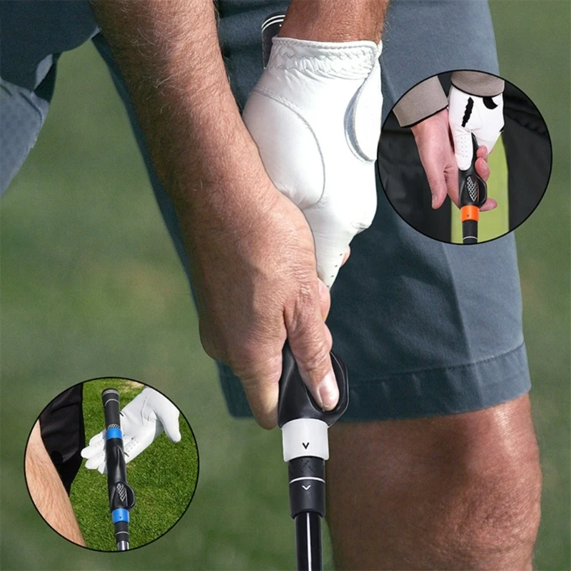 Golf Grip Trainer Anhang Swing Trainer Golf Geste Ausrichtung Training hilft Golf Swing Trainer für Frauen Männer Anfänger Exerci