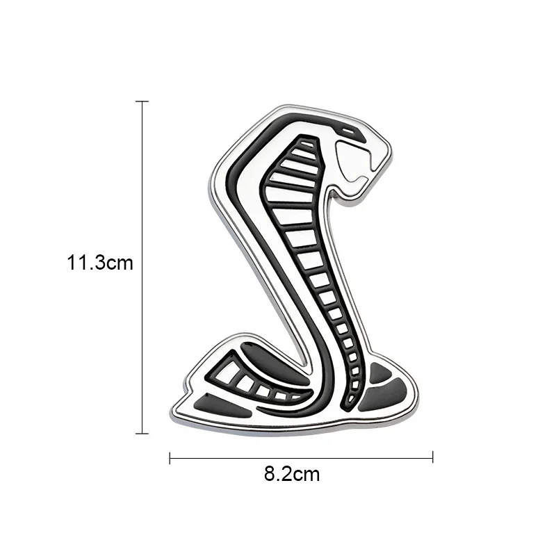 Metal Car Front Grille Emblem Rear Trunk Badge Sticker for Ford Shelby GT500 Mustang Fiesta Focus Mondeo Kuga Ranger Explorer