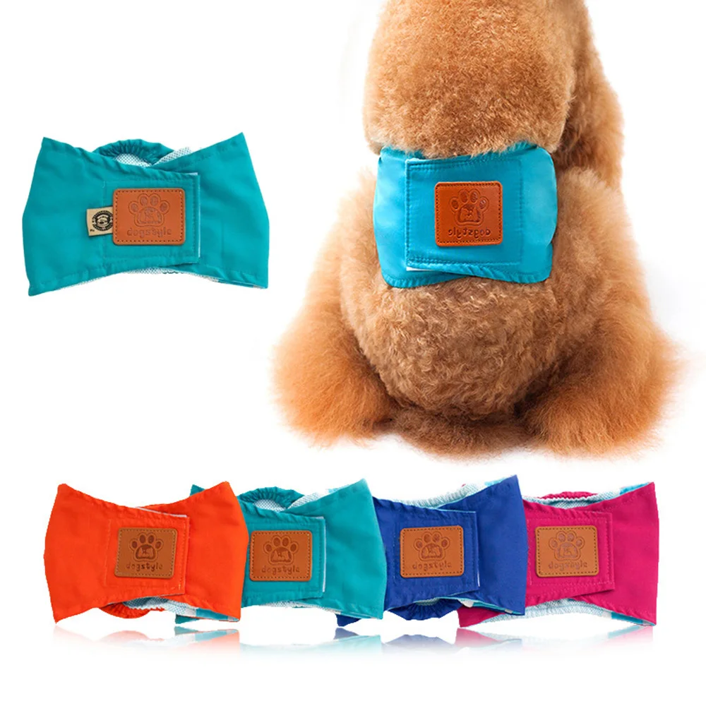 

Sanitary Reusable For Male Dog Nappy Menstruation Diaper Belly Wrap Band Pet Short Physiological Underwear Dog Panties