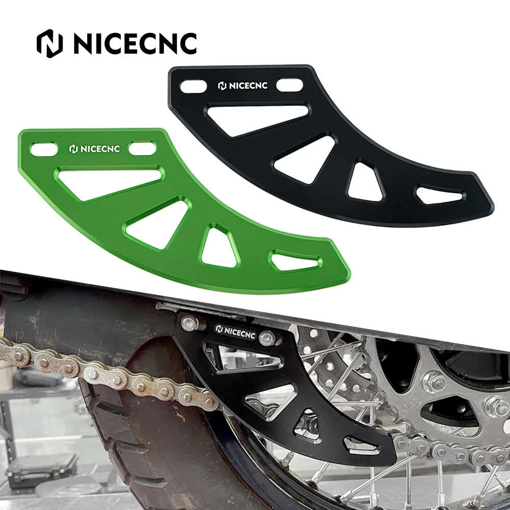 

NICECNC Motorcycle Chain Guard Protector for Kawasaki KLR650 2008-2018 CNC-machined 6061 Aluminum Black/Green