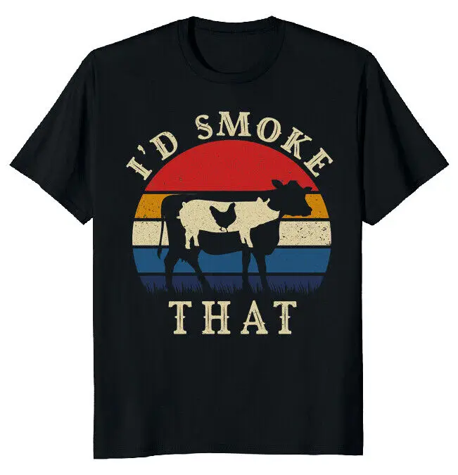 I'd Smoke That Perfect Pitmaster Gift Meat Grilling Barbecue Classic T-ShirtAnime Pattern Summer Clothing