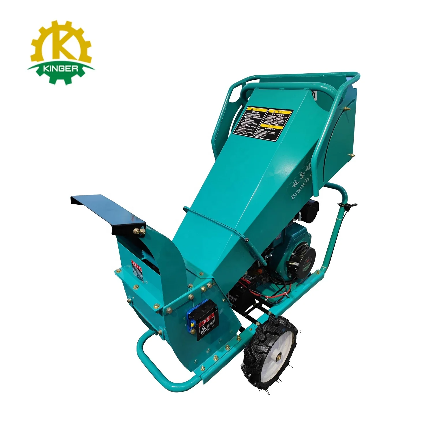 Wood Crusher Bamboo Shredder Mulcher Grinder Tree Branch Shredder Machine Portable Wood Chipper