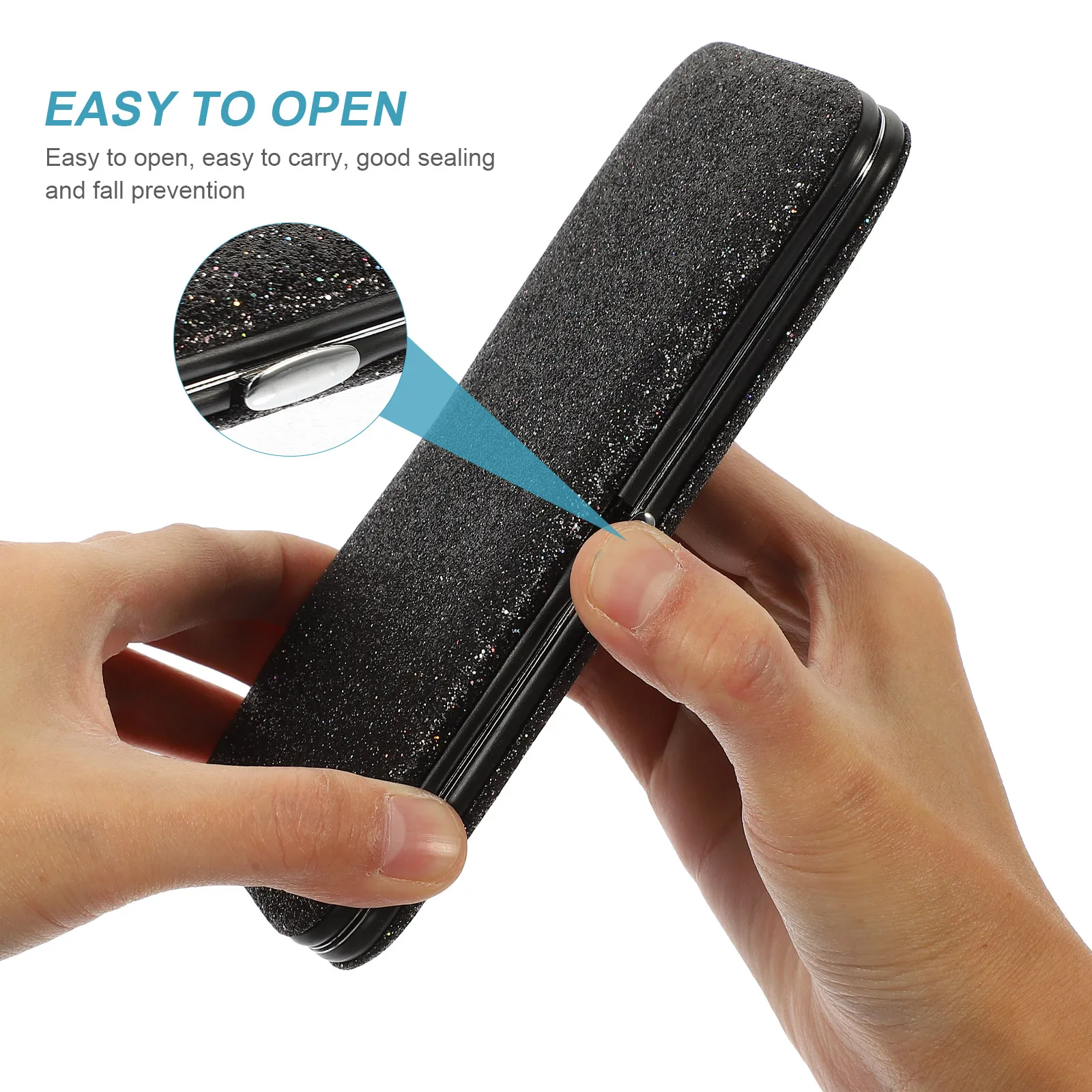 صندوق ملاقط الرموش المغناطيسي رقيقة المحمولة حقيبة للتخزين أدوات ماكياج ضئيلة المنظم لاش الملقط حامل تخزين الحاويات #5