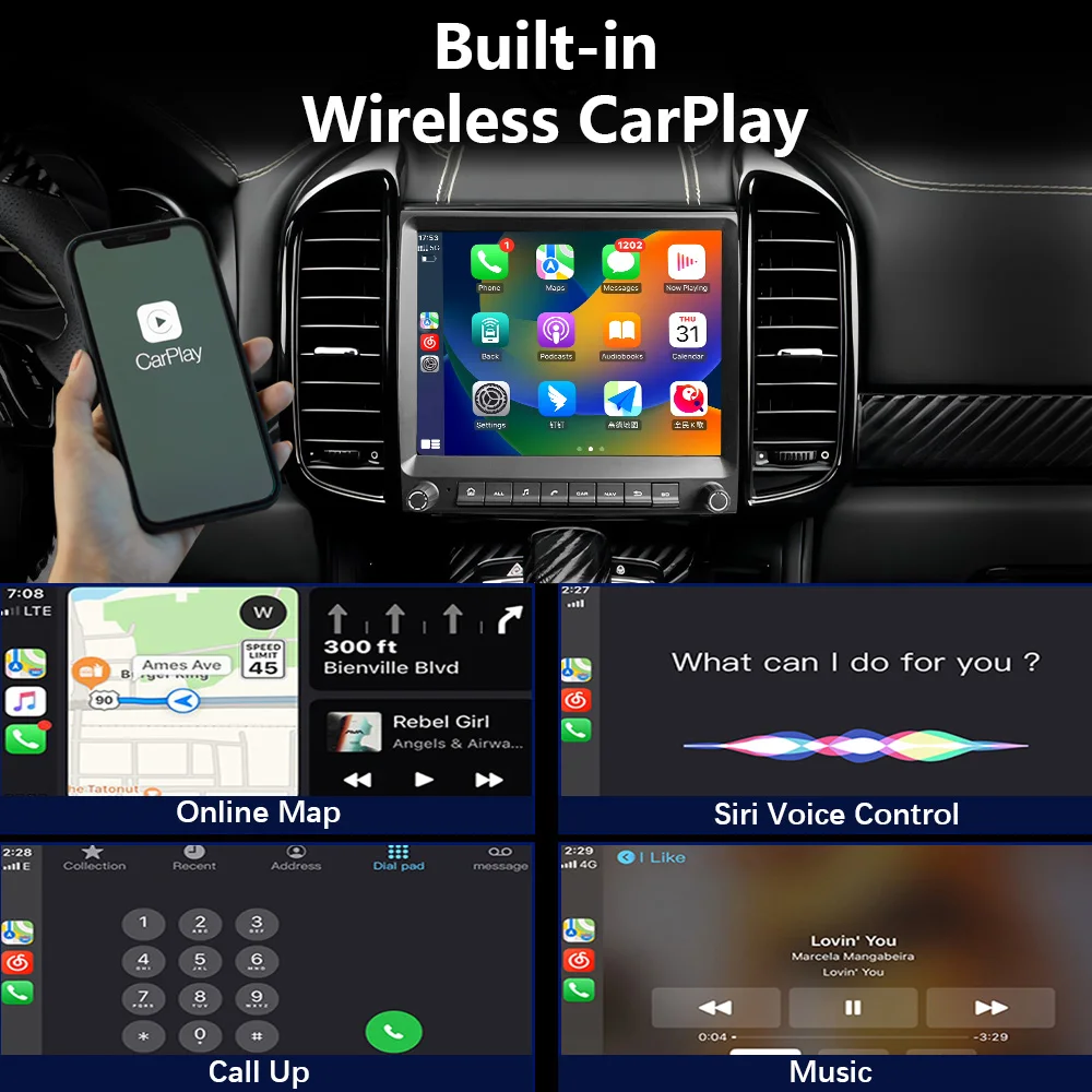 CHSTEK Carplay Android 13 Car Radio Multimedia Player Stereo For Porsche Cayenne 958 II 2011-2017 Headunit GPS WIFI 4G Bluetooth