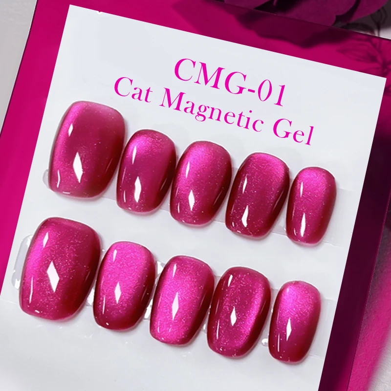 BORN PRETTY 10ml Red Cat Magnetic Gel Nail Polish Jelly Amber Color Soak Off UV LED Semi Permanent Gel Nail Art