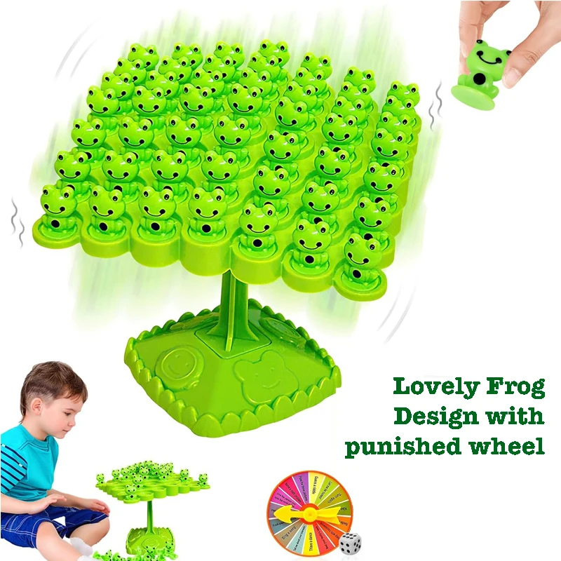 Puzzle d'astronaute, arbre d'équilibre amusant, grenouille, jouets mathématiques Montessori, Interaction Parent-enfant, jeu d'équilibre de table, jouet cadeau