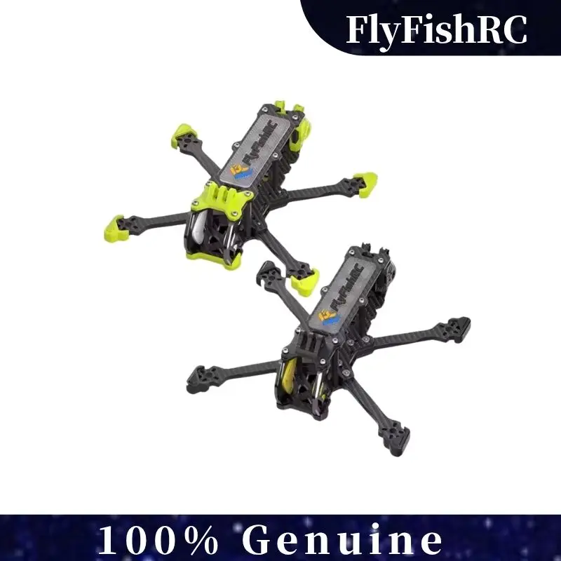 

FlyFishRC Volador VX3 VX35 O4 FPV Frame 3-дюймовый 35-миллиметровый совместимый воздушный блок DJI O4 для комплекта квадрокоптера с гоночным дрона для фристайла