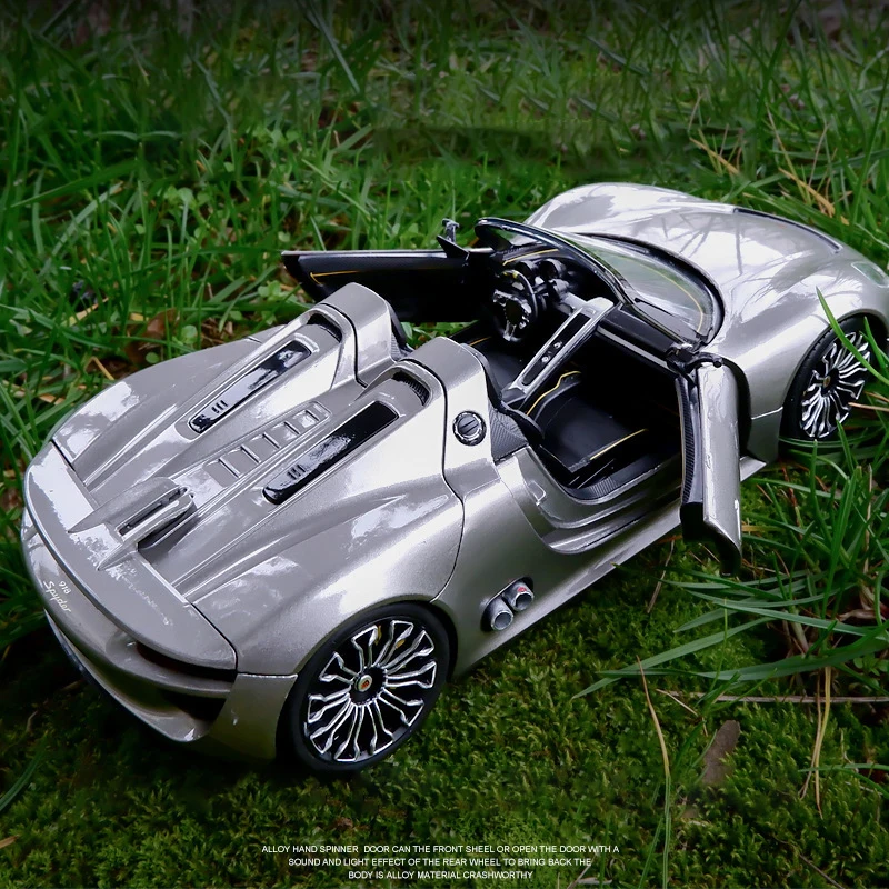 WELLY 1:24 Porsche 918 Spyder Supercar Alloy Car Model Diecasts & Toy Vehicles Collect Car Toy Boy Birthday gifts