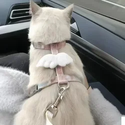 고양이 Cute Cartoon Cat Harness Walking Pet Harnesses and Leash Set for Cats Gatos Kitten Garfield mascotas Accessories Supplies