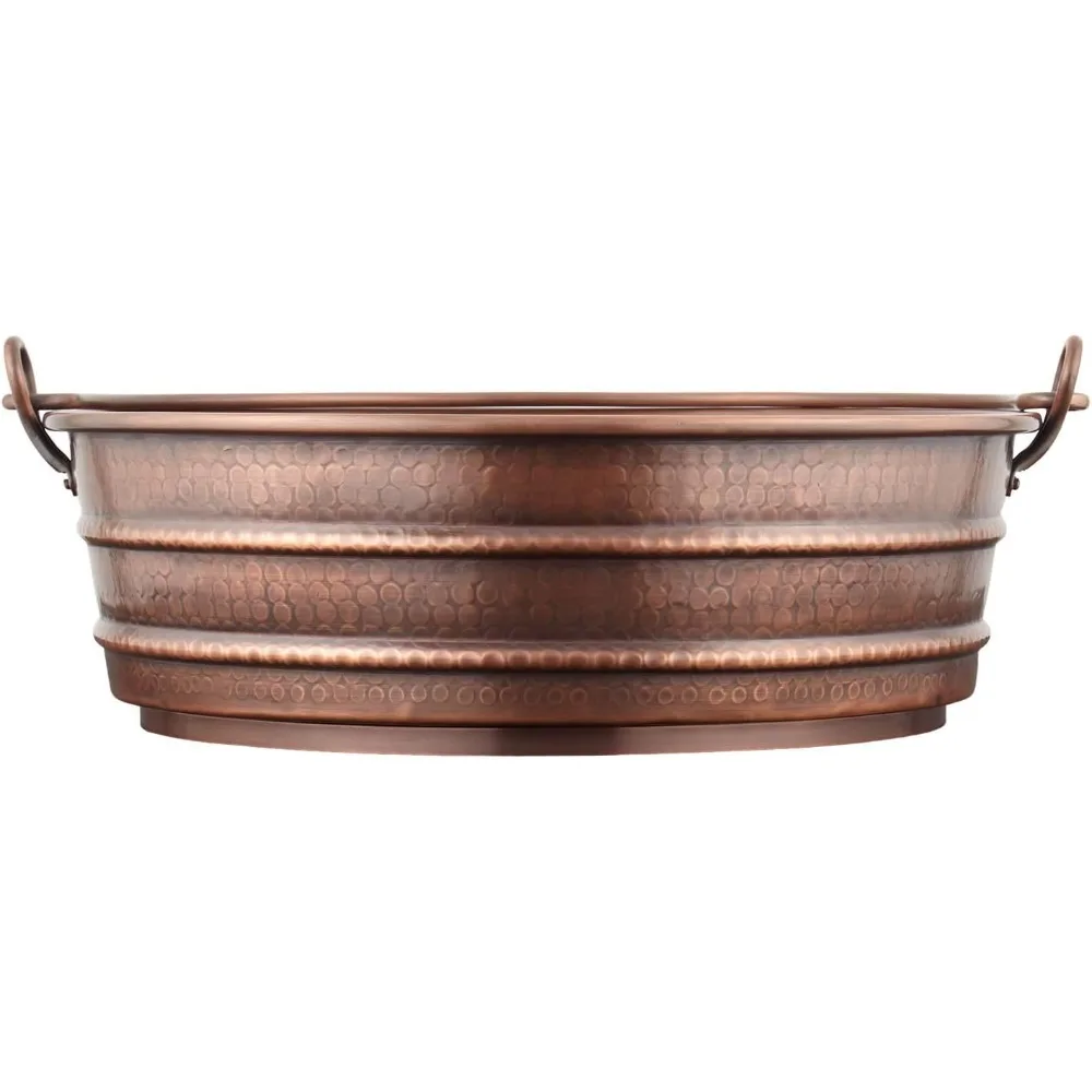 426676 Раковина для ванной комнаты с медным сосудом 17 дюймов — медь