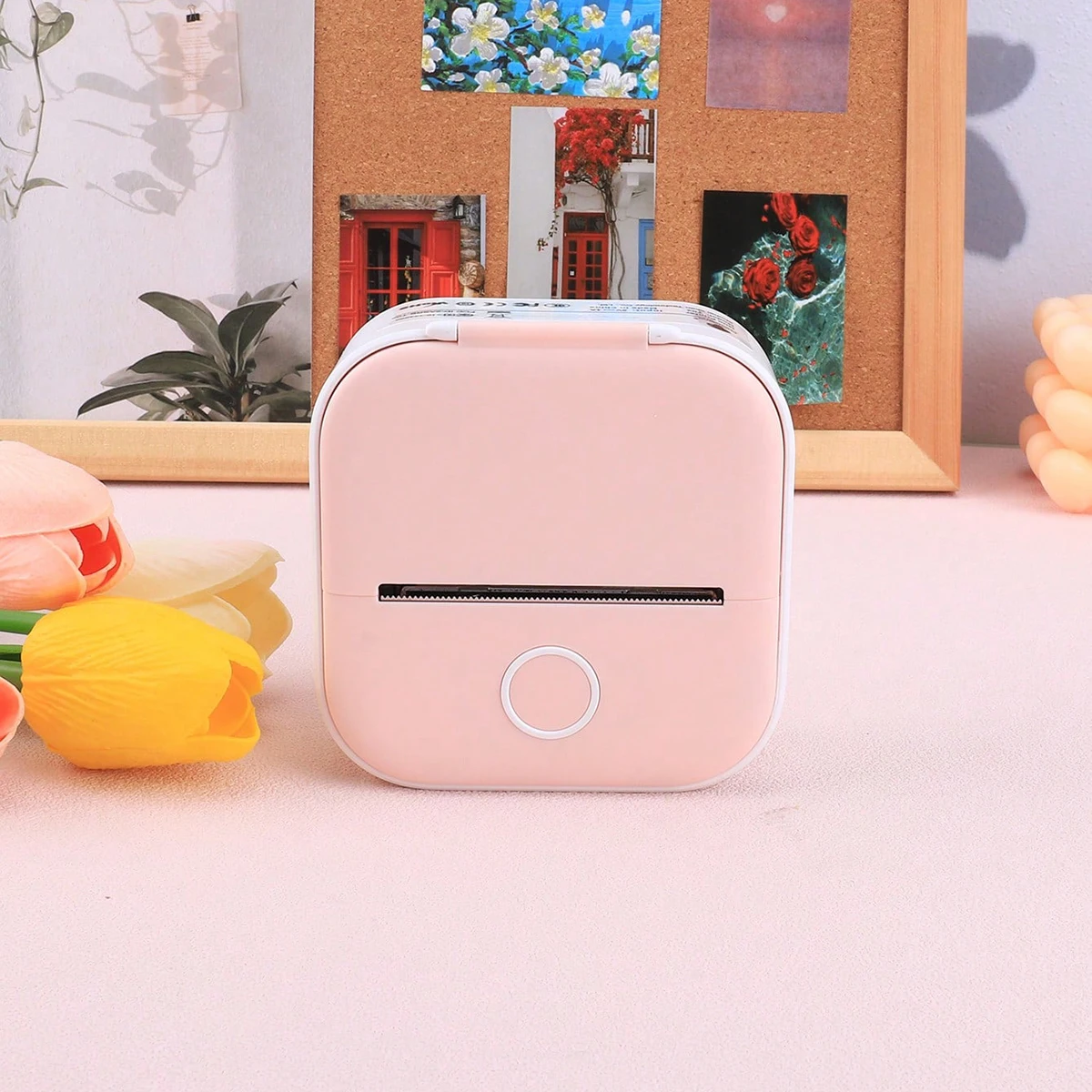 

1 шт., мини-HD-принтер, портативный принтер для наклеек, термопринтер Bluetooth или USB с бумагой для бесчернильной печати, офис