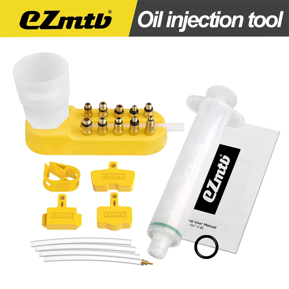 Ezmtb 2024 Bicycle Brake Oil Bleed Kit Tools For SHIMANO SRAM Avid MAGURA Series Hydraulic Disc MTB Road Bike Brake Repair Tool