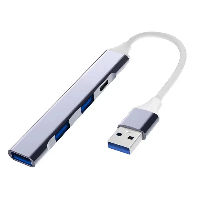 Hub USB 3.0 4 w 1, szybki hub USB 2.0 OTG, 4-portowy hub USB C, rozgałęźnik, adapter do Xiaomi, Lenovo, Macbook Pro, akcesoria