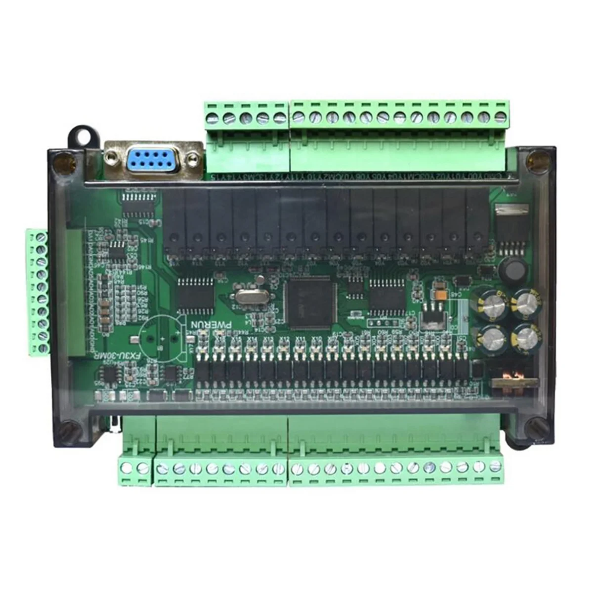 2X PLC Industrial Control Board Simple Programmable Controller Type FX3U-30MR Support RS232/RS485 Communication-A74Z