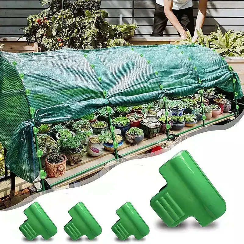 10Pcs Plastic Film Buckle Clip Greenhouse Snap Clamps Film Buckle Clamps Plastic Pipe Clamps Gardening Supplies