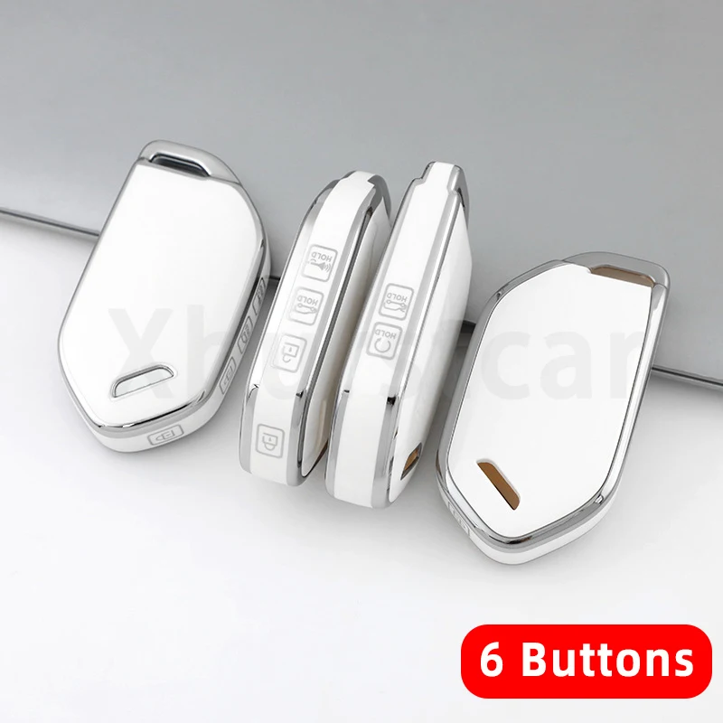 4/5/6/7/8 أزرار بولي يوريثان شل فوب حافظة مفاتيح السيارة لكيا بيكانتو EV9 سورينتو MQ4 كرنفال K8 Morning K5 كارينز ريو سيلتوس 2024