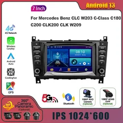 Android Per Mercedes Benz CLC W203 Classe C C180 C200 CLK200 CLK 209 Radio Multimedia Wireless Carplay 2 Din Unità di Testa Dello Schermo