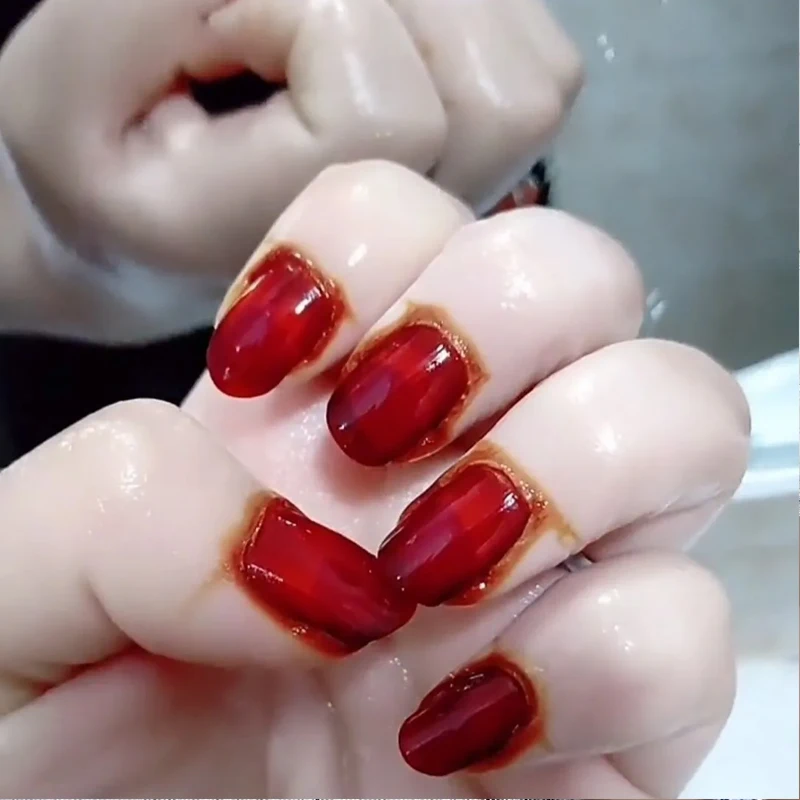 Natural Plant Henna Powder Nail Beauty Nail Dyeing Wine Red Black Gloss With Tools Nail Art Accessories For Men Women 20g