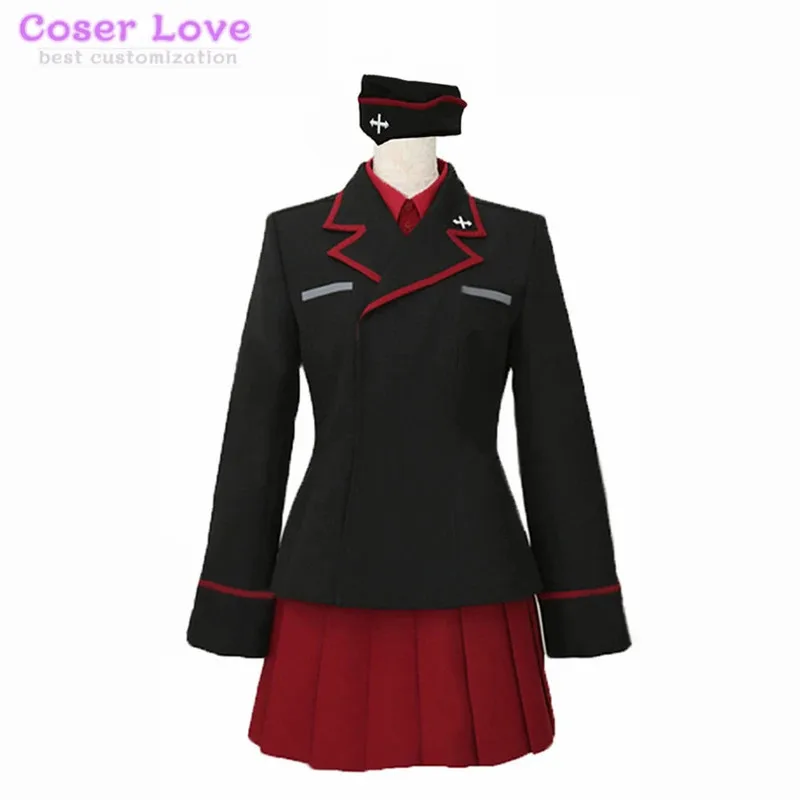 

GIRLS und PANZER Kuromorimine Uniform Nishizumi Maho Cosplay costume Carnival Halloween Christmas Costume