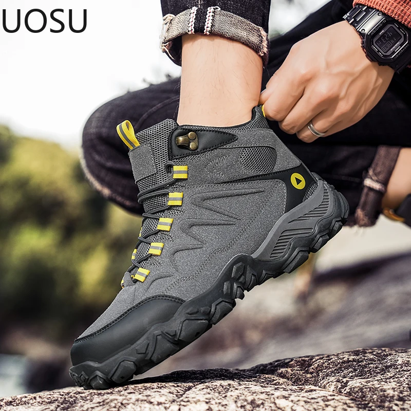 Zapatillas de deporte para hombre, nuevo estilo para las cuatro estaciones, zapatillas deportivas para hombre, hermosas botas de escalada a la moda para hombre, combina con todo, jóvenes y geniales