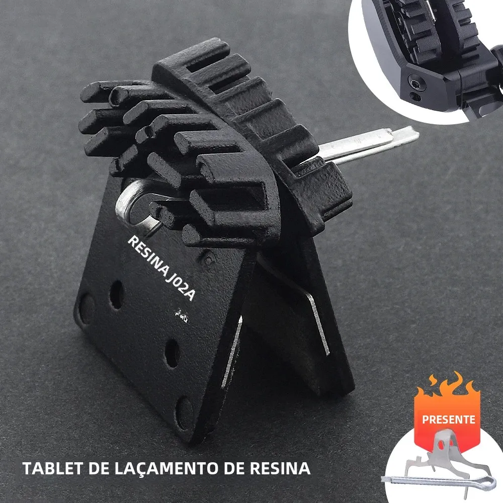 Pastilhas de freio a disco para bicicleta mtb j02a, resina ice tech, freios hidráulicos, pinças slx deore xt xtr m8000/m9000/m9020/m987/m985