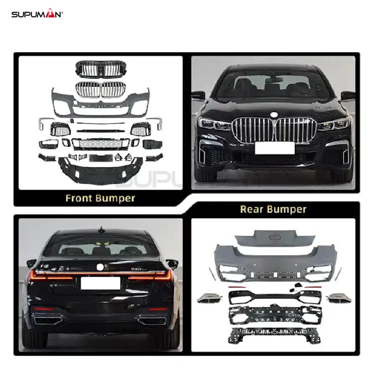 SPM G brand ABS material Auto Front Bumper kit For bmw 7 series g11 g12 body kit upgrade to g12 m760 style accessories 2014+