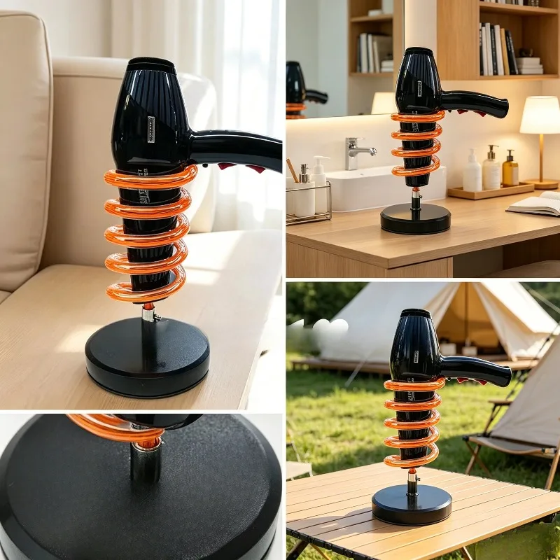 marble base Desktop hair dryer bracket Hair salon Barber shop Household non-punching storage hair dryer holder