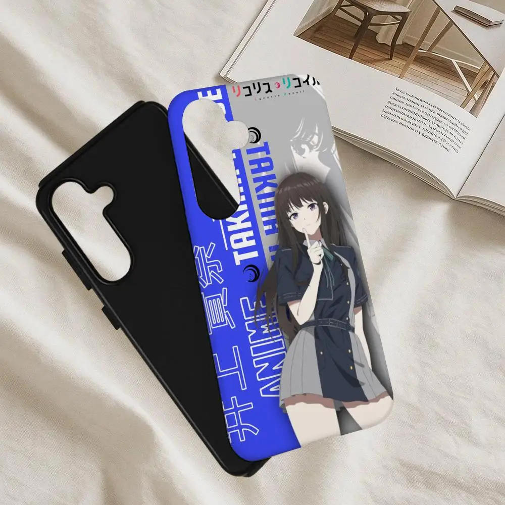 L-Lycoris نكص جراب هاتف لسامسونج S25 فيلم قذيفة فاخرة GalaxyS24Ultra 23plus S22 21 A56 36 26 16 طبقة مزدوجة غطاء #6