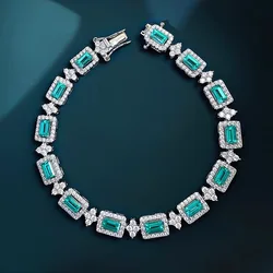 Light Luxury, Niche, Emerald, High-end Feel, Palaiba Bracelet, Exquisite Craftsmanship Bracelet, Women's Party Wearing Jewelry
