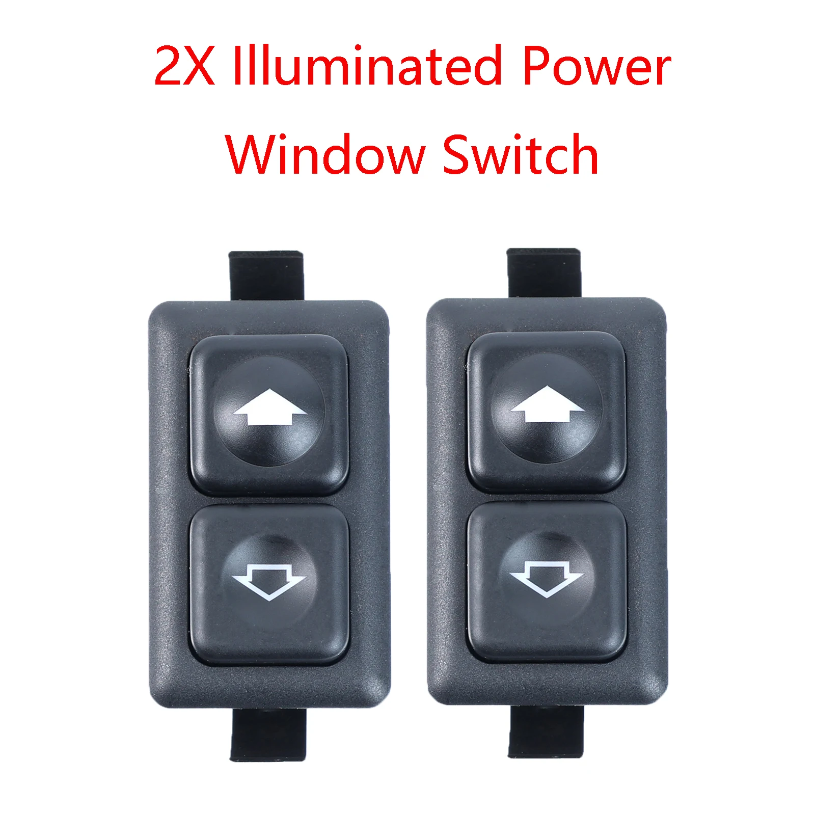 2Pcs 5Pin Illuminated Power Window Switch Button Black For BMW E23 E24 E28 E30 L6 M5 316 316i 318i 318is 320i 323i 61311381205