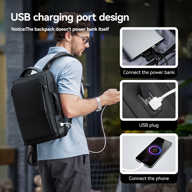 MarkRyden Squero III: multifunctional, everyday, high capacity, business, usb port backpacks