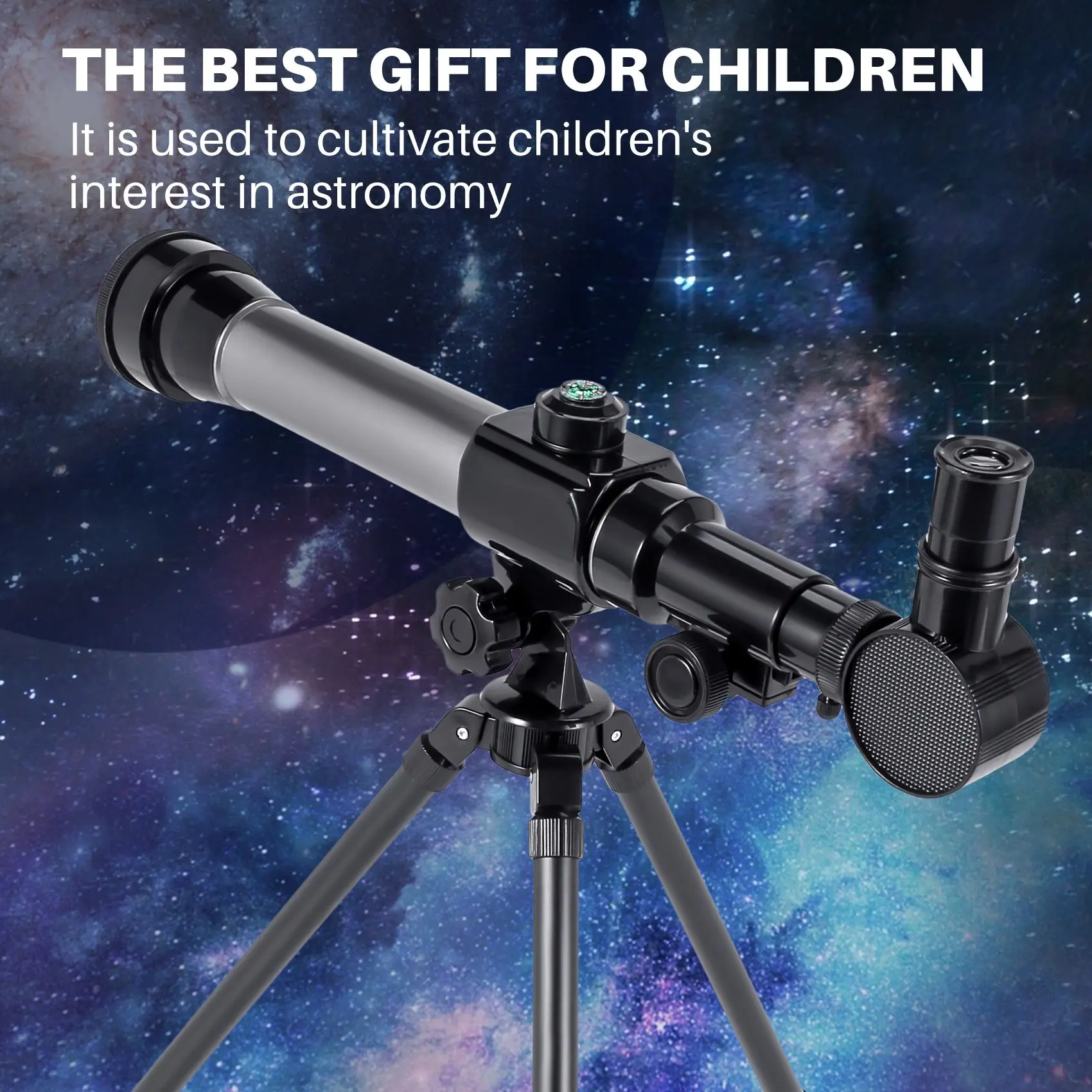 A72U กล้องโทรทรรศน์ดาราศาสตร์ตาข้างเดียวกลางแจ้งพร้อมขาตั้งกล้องของเล่นเด็กแบบพกพา