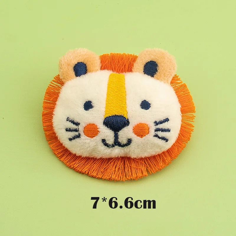 20pcs Cartoon Animal Stuffed Toys Cute Mini Plush Dolls Panda Lion Stuffed Doll Brooch Clothing Accessories Children Small Gifts